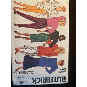 Butterick 4127 Vintage 1986 Misses Pants and Skirts Sewing Pattern Size 6-8-10